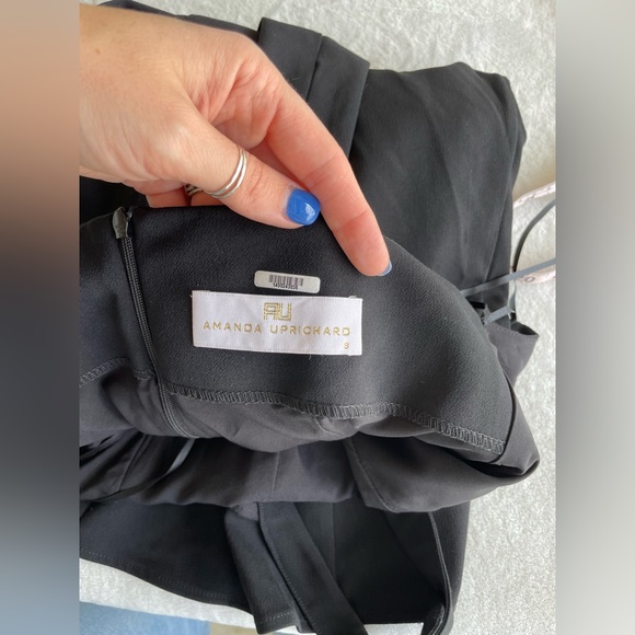 Amanda Uprichard halter black mini fit and flare dress revolve - Picture 6 of 11